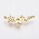 Brass Micro Pave Cubic Zirconia Links ZIRC-F083-049G-RS-2