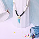 Handmade Polymer Clay Heishi Beads Pendant Necklaces sgNJEW-JN02816-2