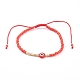 Verstellbare Nylonschnur geflochtenen Perlen Armbänder BJEW-JB06023-04-1