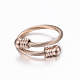 Set di braccialetti e anelli di coppia in acciaio inossidabile di tendenza SJEW-H073-07RG-4