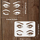 FINGERINSPIRE Eye Stencils for Painting 29.7x21cm Large Beautiful Eyes Stencils Two Pairs of Eyes and Eyebrows DIY-WH0202-415-2