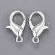 Silver Color Plated Alloy Lobster Claw Clasps X-E106-S-3