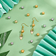 Dicosmétique 24 pièces 2 couleurs de perles de fleur en laiton fleur de lotus entretoises perles breloques perles de fleur multi-pétales perles de platine et d'or accessoires pour la fabrication de bijoux de bracelet de collier à faire soi-même KK-DC0001-78-5