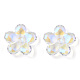 Placcare perle di vetro trasparenti GLAA-T030-01-D01-3