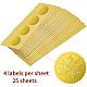 BENECREAT 100pcs Leaf Flower Gold Foil Certificate Seals DIY-WH0211-178-3