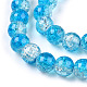 Chapelets de perles en verre craquelé peint CCG-S001-8mm-06-A-3