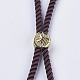 Nylon Twisted Cord Bracelet Making MAK-F018-G-RS-3