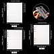 BENECREAT 90Pcs Loose-Leaf Binder Card Storage Pockets 1&2&4 Compartment Photo Storage Pockets Document Keeper Pockets for 6 Hole Loose-Leaf Binder A5 Pocket Sleeve Refill Paper AJEW-BC0003-60-2