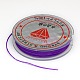 フラット弾性クリスタルストリング  紐コードの水晶の線  青紫色  0.8mm  約10.93ヤード（10m）/ロール EW-F001-23-1