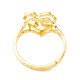 Verstellbare Ringe aus echtem 18 Karat vergoldetem Messing RJEW-M139-18R-3