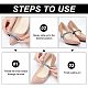 Craspire 6 colore/paia strass elastico cinturini per scarpe alla caviglia cinturino per scarpe staccabile fascia regolabile cintura bling per lacci delle scarpe tacchi alti donna DIY-CP0008-57-3