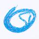 Chapelets de perles en verre craquelé peints à la bombe CCG-Q001-4mm-19-3