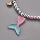 Conjuntos de pulseras y collares de perlas de imitación de plástico X-SJEW-JS01053-01-4