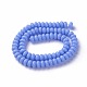Chapelets de perles en verre opaque de couleur unie GLAA-A036-H05-2