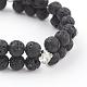 Bracelets multi-brins de perles de pierre de lave naturelle BJEW-JB03292-01-2