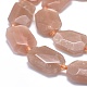 Chapelets de perles de sunstone naturelle naturelles G-O179-F12-3