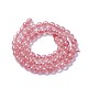 Electroplate Cherry Quartz Glass Beads Strands G-F627-04-B-2