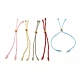 Bracciale in corda intrecciata con filo di poliestere AJEW-JB01119-1
