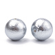 Perle di cotone compresso perle, ecologico, tinto, tondo, grigio chiaro, 8~8.5mm, Foro: 1.2 mm