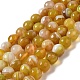 Chapelets de perles en agate à rayures naturelles/agates à bandes G-A246-10mm-15-5