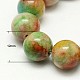 Chapelets de perles de jade blanche naturelle G-H1627-12MM-5-2
