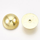 ABSプラスチック製カボション  半円  ゴールドカラー  14x7mm  約1000個/袋 OACR-S034-14mm-01-2