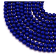 Lapislázuli sintéticas teñidas hebras de perlas redondas G-P070-48-10mm-2