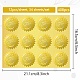 34 foglio di adesivi autoadesivi in lamina d'oro in rilievo DIY-WH0509-046-2