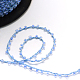 Inside Color Transparent Seed Beads Cords OCOR-R039-I02-2