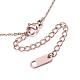 304 Stainless Steel Pendant Necklaces NJEW-F158-08RG-3
