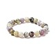 Bracelets extensibles en perles d'opale africaine naturelle BJEW-K233-01B-01-2