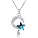 925 Sterling Silver Pendant Necklace NJEW-BB30716-7