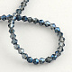 Chapelets de perles en verre électroplaqué EGLA-R094-4mm-13-2