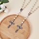 5 collana di perline rosario NJEW-SW00017-3