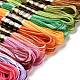 21 Skeins 21 Colors 6-Ply Polyester Embroidery Floss OCOR-M009-01E-01-2