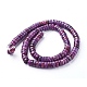 Lepidolita natural / hebras de perlas de piedra de mica púrpura G-F626-01-A-2