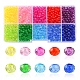 1680Pcs 10 Colors Transparent Acrylic Beads TACR-YW0001-59-1