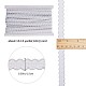 Gewellte Spitzenbänder aus Polyester OCOR-WH0082-21C-2