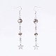 Natural/Synthetic Mixed Stone Dangle Earrings EJEW-JE02604-2
