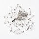 Platinum Iron Pin Backs Brooch Safety Pin Findings X-E021Y-1
