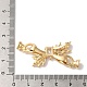 Латунные микро проложить кубического циркония раз за застежками KK-B098-09G-01-3