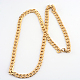 Vacuum Plating 304 Stainless Steel Curb Chains  Necklaces X-NJEW-R063-30G-2