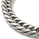 201 Stainless Steel Cuban Link Chains Bracelet for Men Women BJEW-H550-07C-P-2