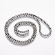 304 Stainless Steel Box Chain Necklaces NJEW-F216-01AS-A-1