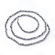 Brins de perles de pierre terahertz G-F619-18-3mm-2