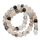 Chapelets de perles en quartz lodolite naturel G-R494-A09-03-2
