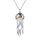 925 подвесные стерлингового серебра ожерелья SWARJ-BB34034-1