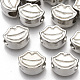 Placage de perles européennes en plastique ABS X-KY-T019-23-1