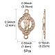 Religion Alloy Connector Charms with Crystal Rhinestone FIND-YW0003-47-5