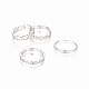 Conjuntos de anillos de dedo apilables de latón RJEW-G100-03P-18mm-1